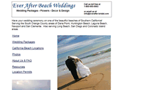 Desktop Screenshot of everafterbeachweddings.com